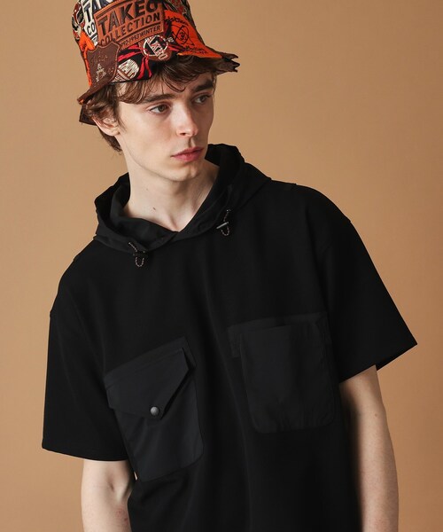 40ｃｔ＆525（フォーティーカラッツアンドゴーニーゴ）の「フード付き半袖Tシャツ（Tシャツ/カットソー・メンズ・ブラック・02/03）」の14枚目の写真