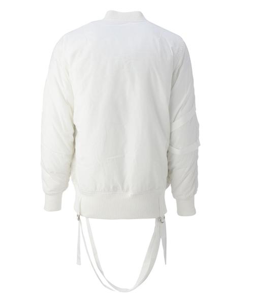 STAMPD(スタンプド)の「STAMPD(スタンプド) EX BOMBER(ミリタリージャケット・メンズ・ホワイト・SMALL)」の2枚目の写真