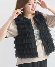 PICCIN PERLA | チュールティアード2wayベスト(ベスト)