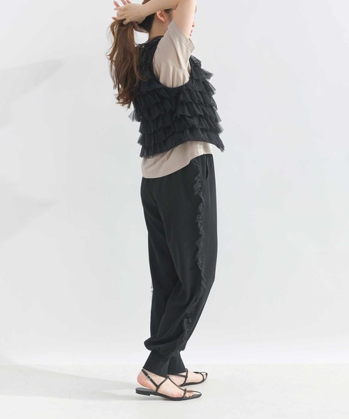 PICCIN PERLA(ピッチンペルラ)の「チュールティアード2wayベスト(ベスト・レディース・ブラック/オフホワイト・M)」の20枚目の写真