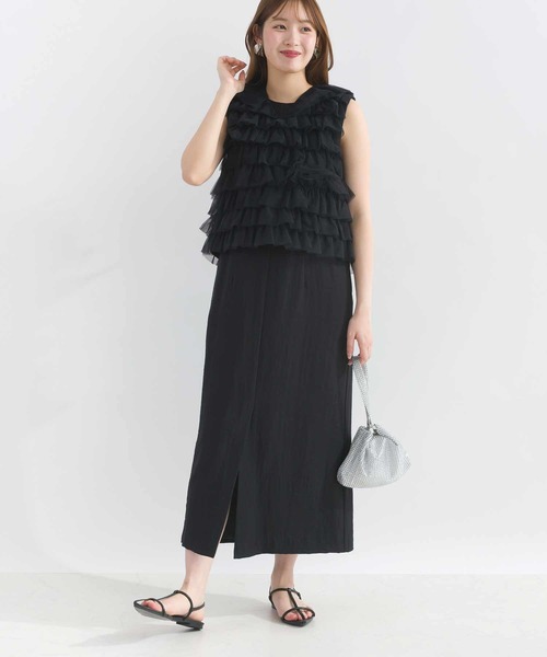 PICCIN PERLA(ピッチンペルラ)の「チュールティアード2wayベスト(ベスト・レディース・ブラック/オフホワイト・M)」の22枚目の写真