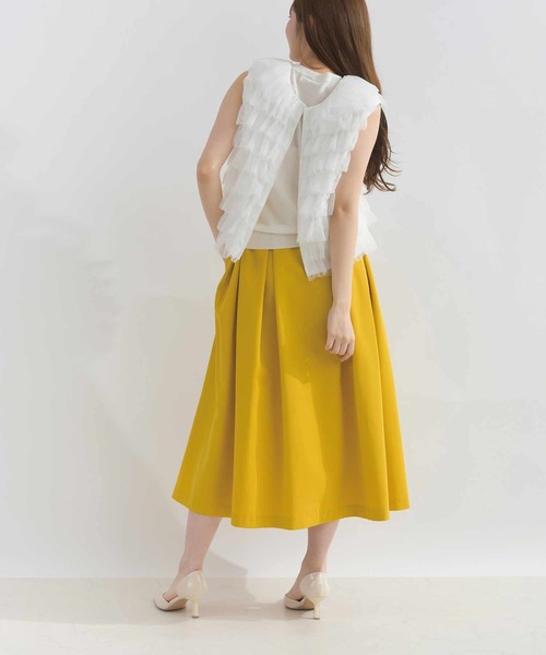 PICCIN PERLA(ピッチンペルラ)の「チュールティアード2wayベスト(ベスト・レディース・ブラック/オフホワイト・M)」の15枚目の写真