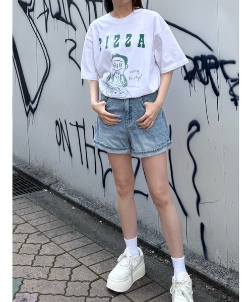 ユニバーサルオーバーオール別注　WINDY JRビンテージ加工プリントTシャツ セール】【UNIVERSAL OVERALL/別注】WINDY JR ビンテージ加工