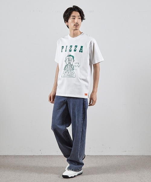 UNIVERSAL OVERALL/別注】WINDY JR ビンテージ加工 プリントTシャツ（T