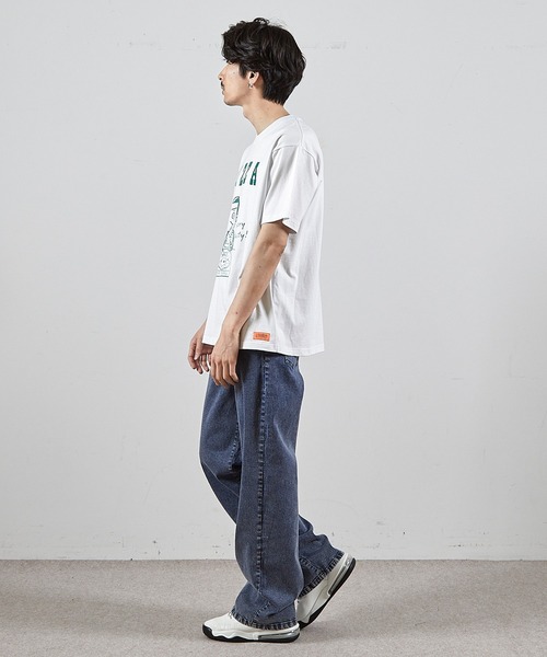 ユニバーサルオーバーオール別注　WINDY JRビンテージ加工プリントTシャツ UNIVERSAL OVERALL】 CENTER LOGO TEE / センターロゴ プリント