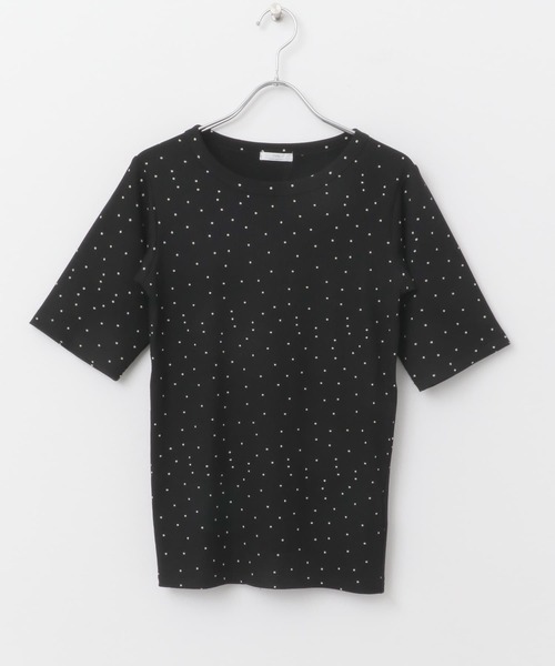 ITEMS URBANRESEARCH(アイテムズ アーバンリサーチ)の「5ブソデリブTシャツ(Tシャツ/カットソー・レディース・チャコールグレー/ブラック/ホワイト・FREE)」の12枚目の写真