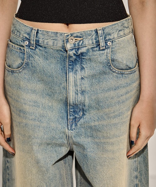 パンツ Studious Damaged Barrel Leg Jeans Damaged Barrel Leg Jeans(1 BLACK): STUDIOUS: WOMENS