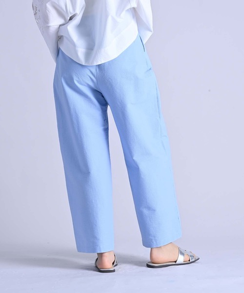 RAW FUDGE（ローファッジ）の「ベルト付２タックパンツ（その他パンツ・レディース・スミクロ/サックスブルー/オフホワイト・M）」の20枚目の写真