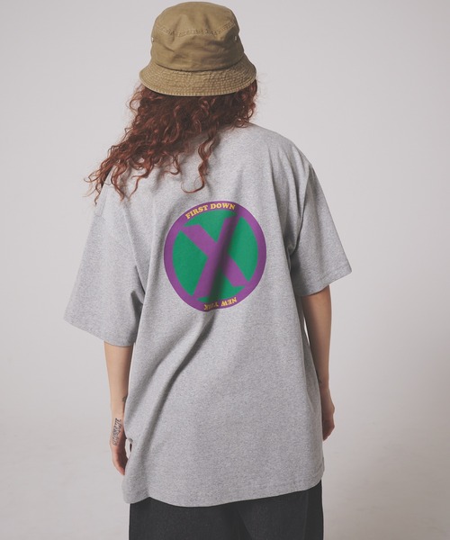 FIRST DOWN(ファーストダウン)の「プリント ショートスリーブ Tシャツ #2(Tシャツ/カットソー・メンズ・ホワイト/杢グレー/ブラック・L/M/XL)」の21枚目の写真