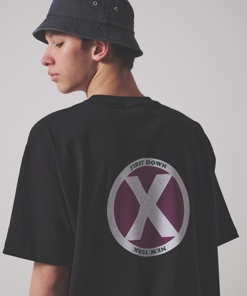 FIRST DOWN(ファーストダウン)の「プリント ショートスリーブ Tシャツ #2(Tシャツ/カットソー・メンズ・ホワイト/杢グレー/ブラック・L/M/XL)」の13枚目の写真