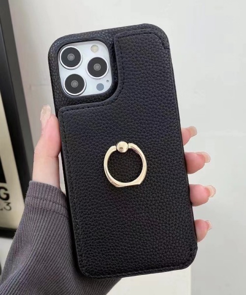 Fun & Daily（ファンアンドデイリー）の「Shoulder Leather iPhone Case 15 16 17 Plus Pro Promax アイフォンケース（スマホケース/カバー・レディース・ベージュ/パープル/ブラック・iPhone 16 Plus/iPhone 16 Pro/iPhone 16 Pro Max/iPhone 15 Plus/iPhone 15 Pro Max/iPhone 15 Pro/iPhone 16/iPhone 15/iPhone 17 Pro Max/iPhone 17 Pro/iPhone 17）」の4枚目の写真