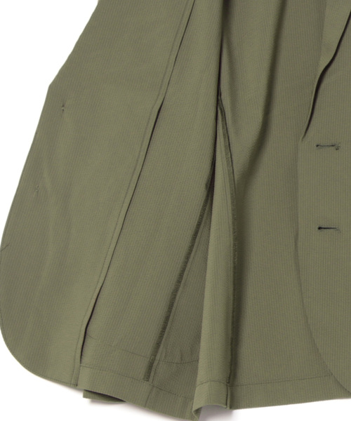 VENCEEXCHANGE（ヴァンスエクスチェンジ）の「ストレッチテーラードジャケット（テーラードジャケット・メンズ・オリーブ・S）」の3枚目の写真
