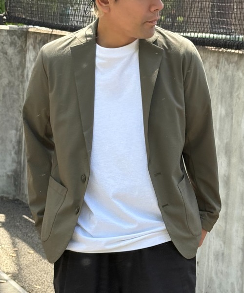 VENCEEXCHANGE（ヴァンスエクスチェンジ）の「ストレッチテーラードジャケット（テーラードジャケット・メンズ・オリーブ・S）」の8枚目の写真
