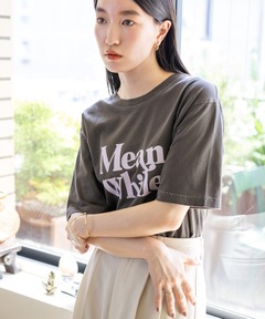 セール】【WEB限定】 LESCALAプリントフレンチスリーブTEE（T