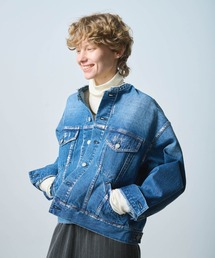 「KHA:KI / カーキ」FOIL PRINT DENIM JKT