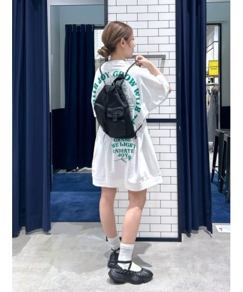 ロデオクラウンズ サークルFLOWERＴシャツワンピース BLACK RODEO CROWNS WIDE BOWL | サークルフラワーTワンピース