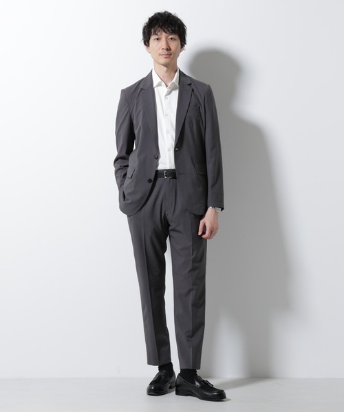 DUNO（デュノ）スーパーストレッチナイロンソリッドセットアップ 50 ネイビー DUNO（デュノ）スーパーストレッチナイロンソリッド2Bジャケット
