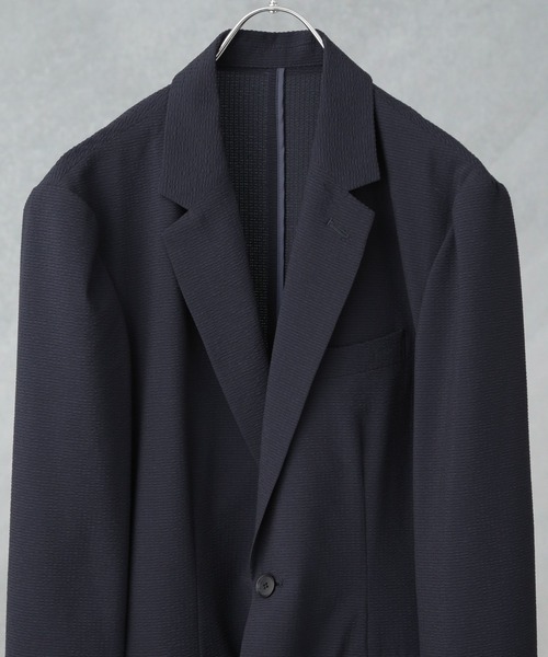 NANO universe（ナノユニバース）の「「Damerino」DotAir(R)サッカーストレッチセットアップ/吸水速乾（セットアップ・メンズ・カーキ/ダークネイビー/チャコール・L/M/S/XL）」の9枚目の写真