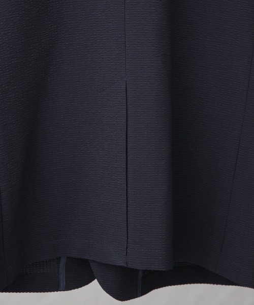 NANO universe（ナノユニバース）の「「Damerino」DotAir(R)サッカーストレッチセットアップ/吸水速乾（セットアップ・メンズ・カーキ/ダークネイビー/チャコール・L/M/S/XL）」の5枚目の写真