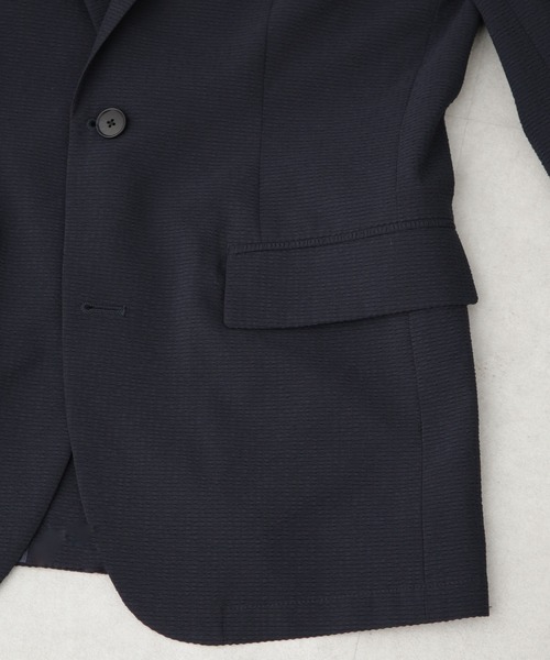 NANO universe（ナノユニバース）の「「Damerino」DotAir(R)サッカーストレッチセットアップ/吸水速乾（セットアップ・メンズ・カーキ/ダークネイビー/チャコール・L/M/S/XL）」の7枚目の写真