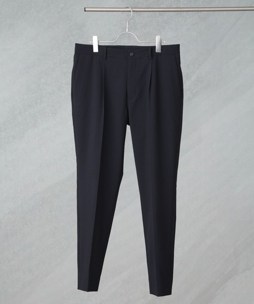 NANO universe（ナノユニバース）の「「Damerino」DotAir(R)サッカーストレッチセットアップ/吸水速乾（セットアップ・メンズ・カーキ/ダークネイビー/チャコール・L/M/S/XL）」の4枚目の写真