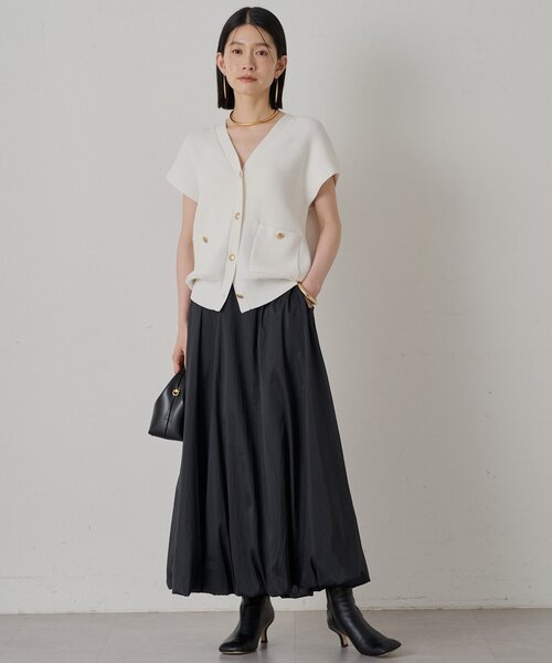 未使用タグ付✨Loungedress ラウンジドレス ジャガードフレンチニット LOUNGEDRESS（ラウンジドレス）の「ジャガードフレンチニット