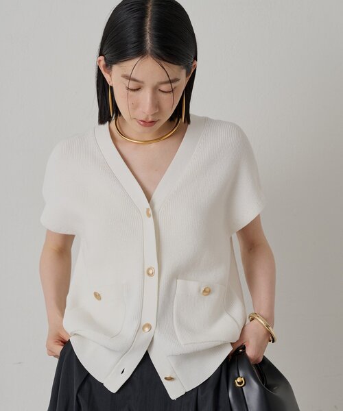Loungedress - ♡ラウンジドレス♡ラクーン ニット ガウン カーディガン 美品 LOUNGEDRESS（ラウンジドレス）の「ラメカーデ（Tシャツ