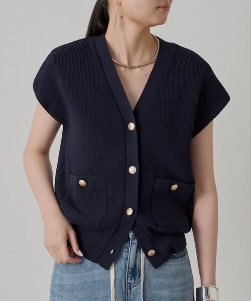 Loungedress - 定価¥28,600　*新品*　ラウンジドレス カシミア混　ロングカーディガン LOUNGEDRESS（ラウンジドレス）の「ラメカーデ（Tシャツ