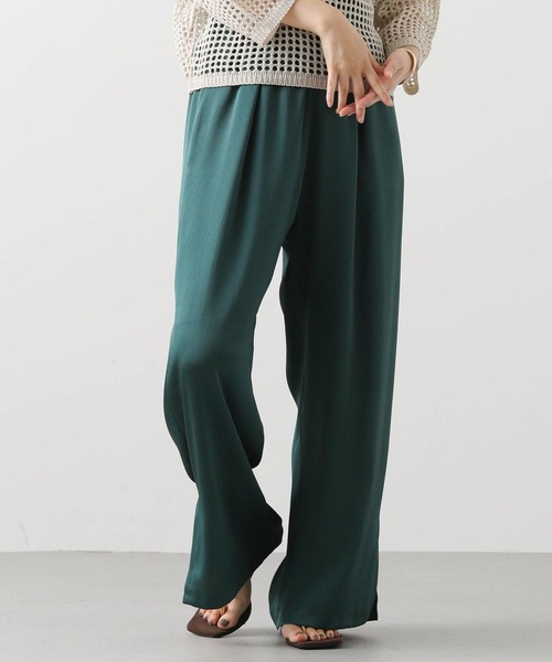 Gready Brilliant（グレディブリリアン）の「ハンマーサテンワイド（その他パンツ・レディース・グリーン/ライトベージュ・38）」の7枚目の写真