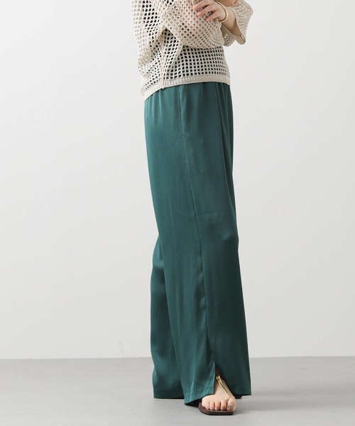 Gready Brilliant（グレディブリリアン）の「ハンマーサテンワイド（その他パンツ・レディース・グリーン/ライトベージュ・38）」の8枚目の写真