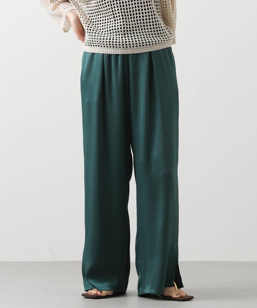 Gready Brilliant（グレディブリリアン）の「ハンマーサテンワイド（その他パンツ・レディース・グリーン/ライトベージュ・38）」の10枚目の写真