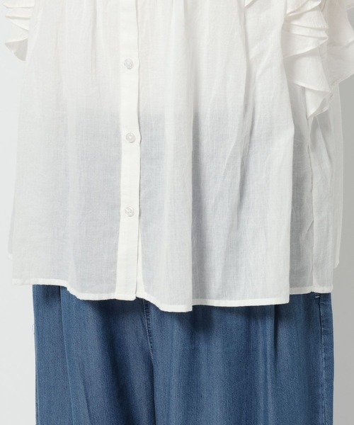 INDIA IS BEAUTIFUL・crinkle / コットンリネンブラウス INDIA IS BEAUTIFUL COTTON LINEN BLOUSEコットンリネンブラウス