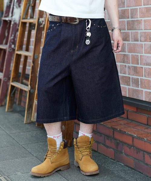 『ROTATE』ロテート デニム スタッズ ショーツ 1138241468 A|X ARMANI EXCHANGE スタッズ ストレッチ デニム ショーツ