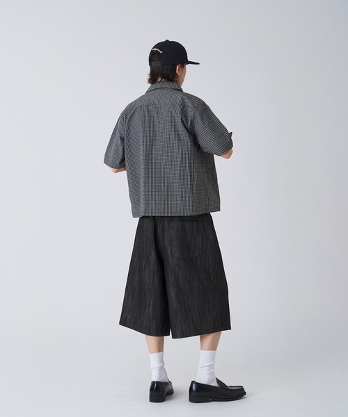 『ROTATE』ロテート デニム スタッズ ショーツ 1138241468 スタッドフラッシュ ハイウエスト スタッズ デニム ショート