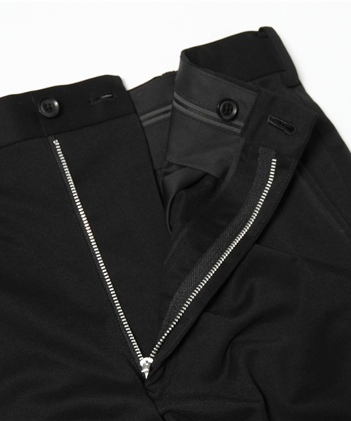 ヨウジヤマモト　ブラック　ジッパーパンツ YOHJI YAMAMOTO 12本タックパンツ | HUES 福岡セレクトショップ
