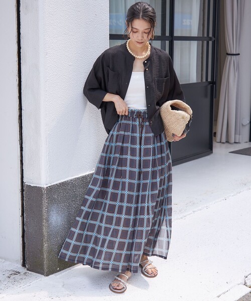 SHIPS Khaju シースルースカート Khaju（カージュ）の「Khaju:シースルースカート◇（スカート
