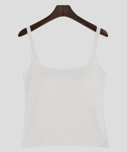 新品 Ameri アメリ　後ろ深　ホワイト　ベーシック　タンクトップ　S Ameri（アメリ）の「AMERI×Lee CREW NECK TANK TOP（タンク