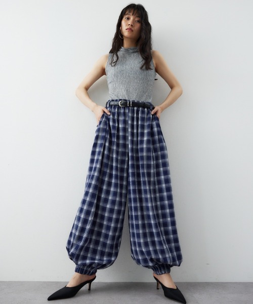 セール】バルーンチェックパンツ（その他パンツ）｜HANNE（アン