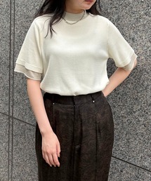 【&g'aime】ラメレイヤードニット Glitter Layer Knit