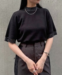 ニット セーター 「＆g'aime」ループMIX配色ニット　Loop Blend Color Knit レディース &g'aime ニット セーター 「＆g'aime」ループMIX配色ニット Loop