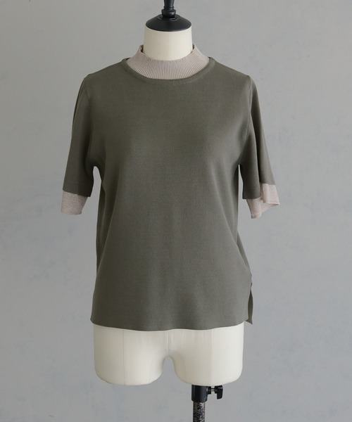 ニット セーター 「＆g'aime」ラメレイヤードニット　Glitter Layer Knit レディース &g'aime ニット セーター 「＆g'aime」ラメレイヤードニット