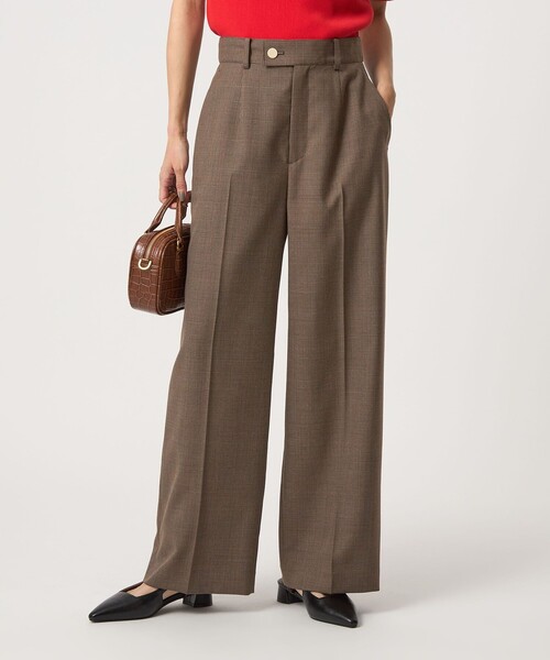 green label relaxing（グリーンレーベルリラクシング）の「［size SHORTあり］Greed グリード ストレート パンツ -ウォッシャブル-（スラックス・レディース・ネイビー/その他1/グレー/その他2・SHORT/36/38/40）」の20枚目の写真