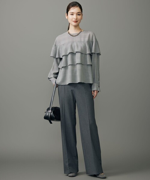 自由区(ジユウク)の「TRギャバストレート パンツ(その他パンツ・レディース・ブラック系/グレー系/ブラウン系・44/50/48/46)」の12枚目の写真