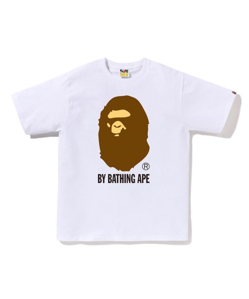 A BATHING APE(アベイシングエイプ)の「BY BATHING APE TEE(Tシャツ/カットソー・メンズ・ホワイト/バーガンディー/ブルー/ブラック/グレー/ライトグリーン/ネイビー/ブラウン・LARGE/X-LARGE/XX-LARGE/XXX-LARGE/SMALL/MEDIUM)」の1枚目の写真