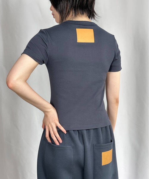 G.V.G.V.(ジーヴィージーヴィー)の「RIB H/S TEE(Tシャツ/カットソー・レディース・ブラウン/ネイビー/カーキ/ホワイト/ブラック・ONE SIZE)」の5枚目の写真