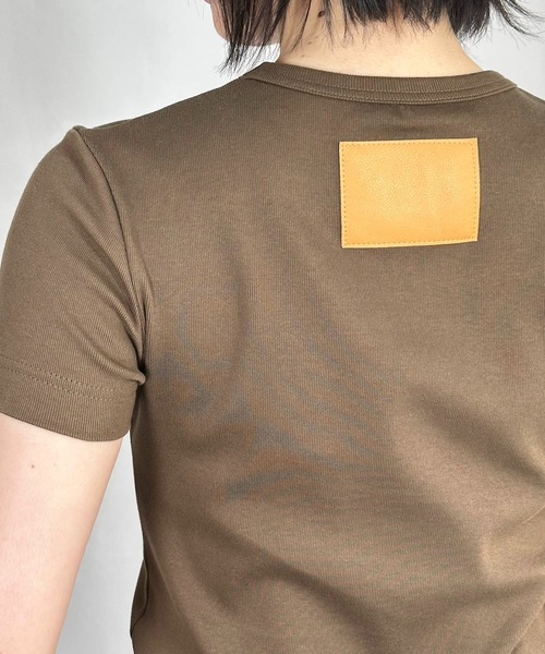 G.V.G.V.(ジーヴィージーヴィー)の「RIB H/S TEE(Tシャツ/カットソー・レディース・ブラウン/ネイビー/カーキ/ホワイト/ブラック・ONE SIZE)」の8枚目の写真