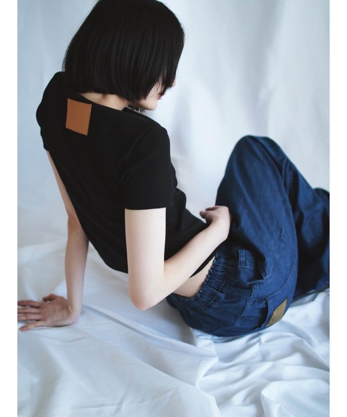 G.V.G.V.(ジーヴィージーヴィー)の「RIB H/S TEE(Tシャツ/カットソー・レディース・ブラウン/ネイビー/カーキ/ホワイト/ブラック・ONE SIZE)」の22枚目の写真