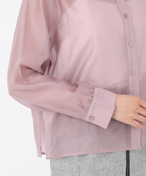 MISCH MASCH(ミッシュマッシュ)の「バックリボンシアーシャツ(シャツ/ブラウス・レディース・ベージュ/ピンク/ブラック・フリ-)」の18枚目の写真