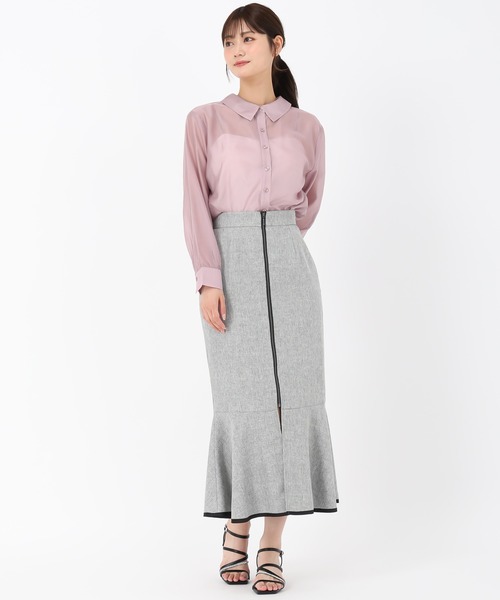 MISCH MASCH(ミッシュマッシュ)の「バックリボンシアーシャツ(シャツ/ブラウス・レディース・ベージュ/ピンク/ブラック・フリ-)」の22枚目の写真