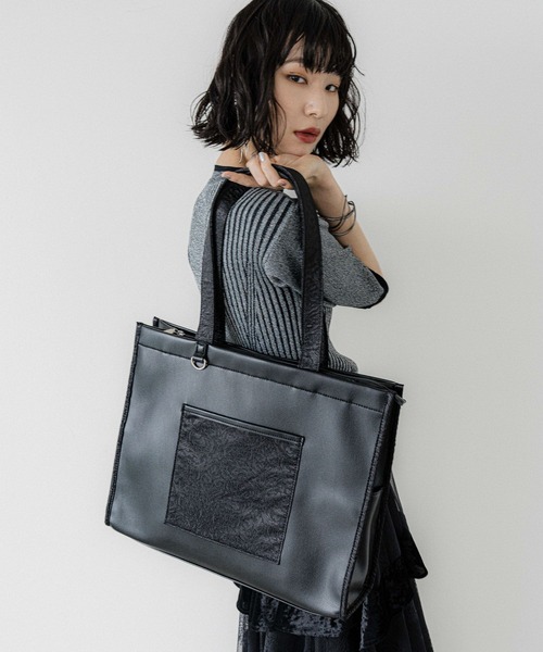 【新品】レザーパーツトートBAG HARE ハレ バッグ トートバッグ ブラック 楽天市場】(M)レザーパーツトートBAG HARE ハレ バッグ トート